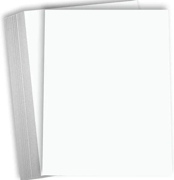 Hamilco White Cardstock Thick Paper 8 x 10" Blank Heavy Weight 120 lb Cover Card Stock