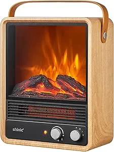 Portable Electric Fireplace Heaters for Indoor Use,1500W Space Heater Fireplace 