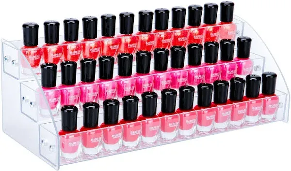 Acrylic Nail Polish Organizer 36 Bottles of 3 Layers Display Rack Storage Rac...