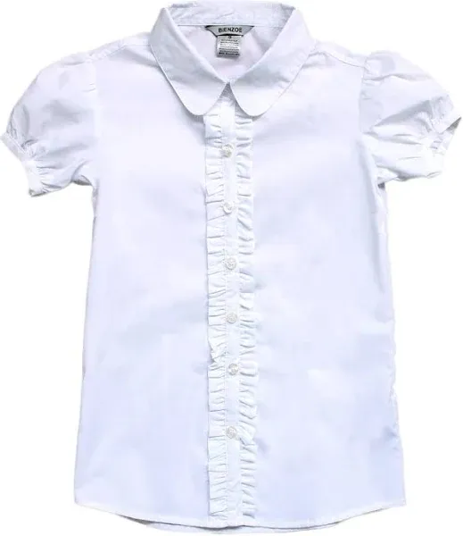 Girls' Oxford Short Sleeve School Blouse