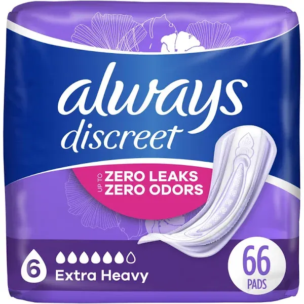 Adult Incontinence &amp; Postpartum Pads for Women, Extra Heavy Overnight Absorbency