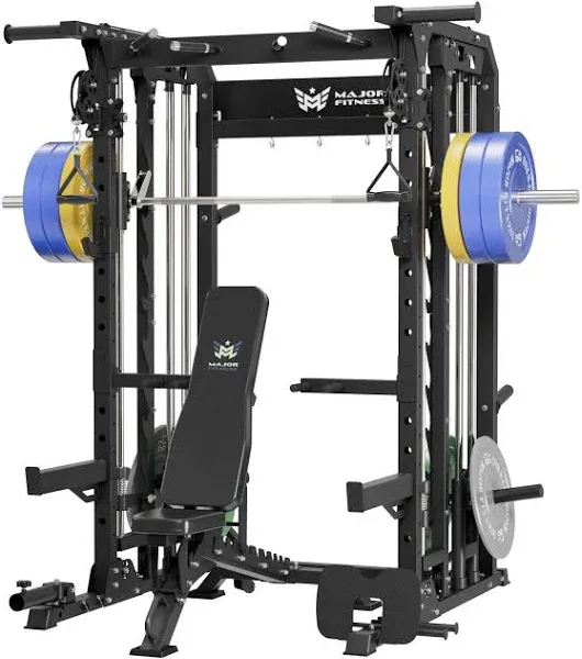 MAJOR FITNESS B52 All-In-One Smith Machine Power Rack B52BL