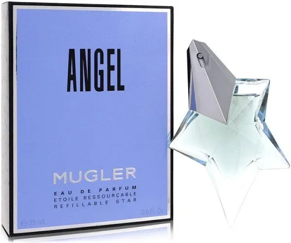 Mugler Angel - Eau de Parfum - Women's Perfume - Ambery & Woody - With Bergamot, Praline, and Patchouli - Long Lasting Fragrance