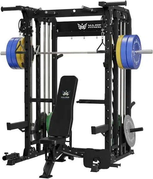 MAJOR FITNESS All-In-One Home Gym Smith Machine Package Spirit B52