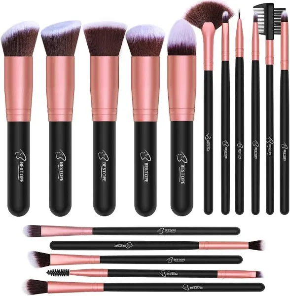 BESTOPE Makeup Brushes 16 Pcs