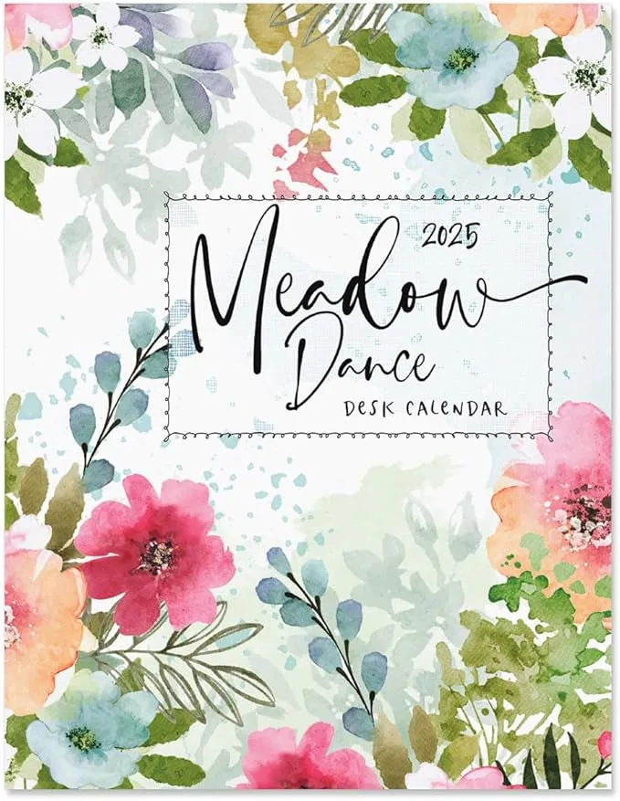 2025 Meadow Dance Desk Planner & Calendar, 8.5-Inch x 11-Inch Size Closed, 11-Inch x 17-Inch Size Open, Large Bookstore-Quality Monthly Calendars for Kitchen & Office, by Current