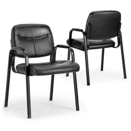 Visitor, Guest Reception Comfortable PU Leather Waiting Room Chair- Home, Office