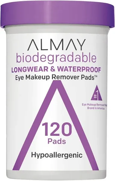 Almay Biodegradable Longwear & Waterproof Eye Makeup Remover Pads (0.01 oz)