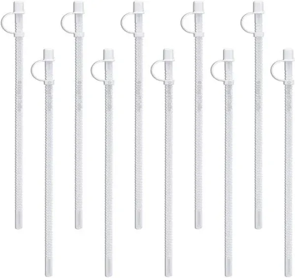 11" Flexible Straws for Jumbo Mugs (10)