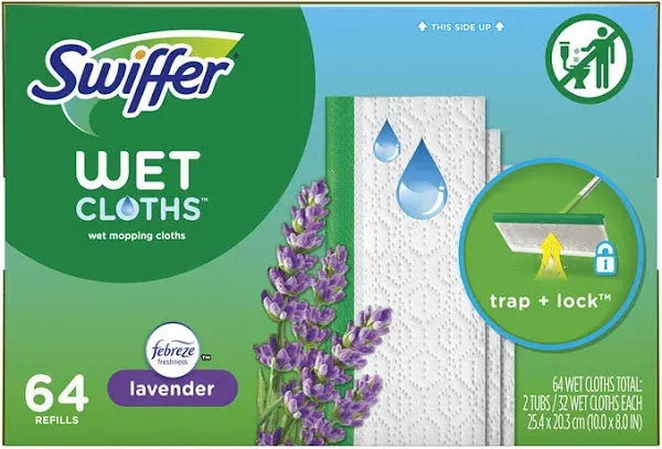 Swiffer Sweeper Lavender Wet Mopping Cloths