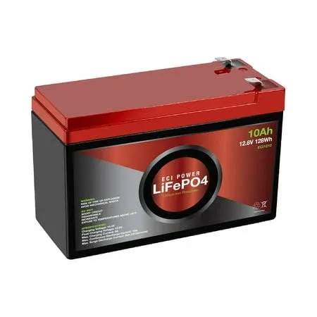 Eci Power 12V 10Ah Lithium LiFePO4 Deep Cycle Rechargeable Battery