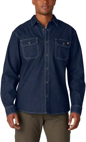 Dickies Men's Flex Denim Long Sleeve Shirt