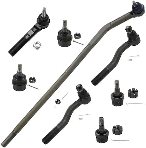 Jeep Front Inner and Outer Tie Rods with Idler Pitman Arms Drag Link