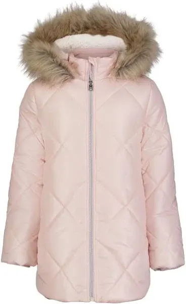 Calvin Klein Girls' Diamond Quilt Puffer Jacket