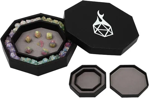 Dice Arena Rolling Tray and Storage Compatible with Any Dice Game, D&amp;D and RPG G