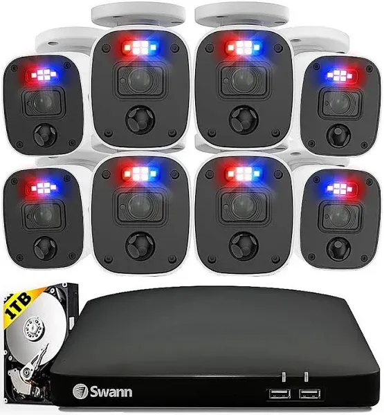 Swann Home 8 Channel 1080p 1TB DVR Security System