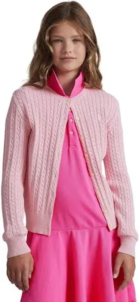 Polo Ralph Lauren Cable-Knit Cotton Cardigan Girls