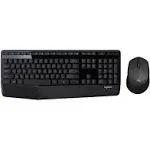 Logitech - MK345 Full-Size Wireless Keyboard and Mouse Combo for PC, Laptop with Palm Rest - Graphite