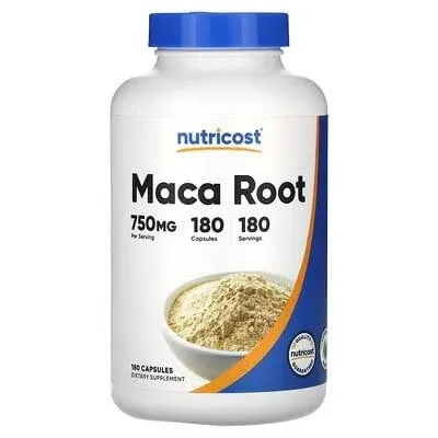 Nutricost Maca Root (Lepidium meyenii) 750mg, 180 Capsules, 180 Servings