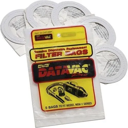 DataVac® Replacement Bags for Handheld Steel Vacuum/Blower, 5/Pack (MEVDVP26RP)