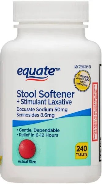 Equate Stool Softener Plus Stimulant Laxative Tablets