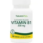 Nature's Plus Vitamin B1, 300 mg, 90 Tablets