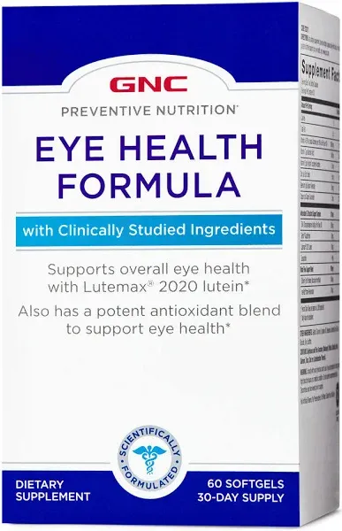 GNC Preventive Nutrition Eye Health Formula Softgels (60 ct)