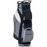 14-Way Golf Cart Stand Bag with Waterproof Rain Hood, Black