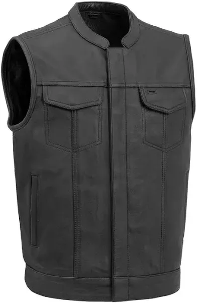 First Manufacturing Company Sharp Shooter Men's Motorcycle Leather Vest