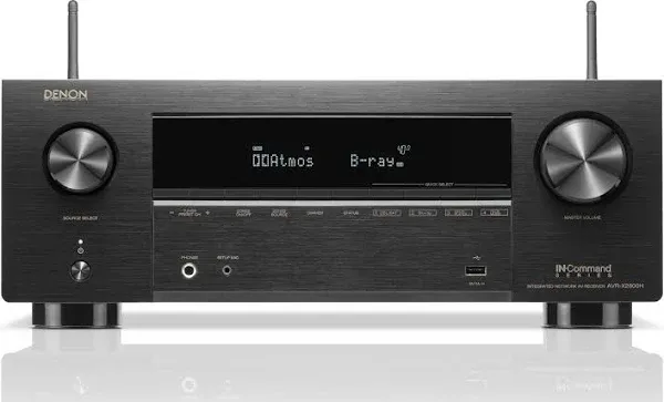 Denon AVR-X2800H 7.2 Channel 8K Home Theater Receiver with Dolby Atmos/DTS X