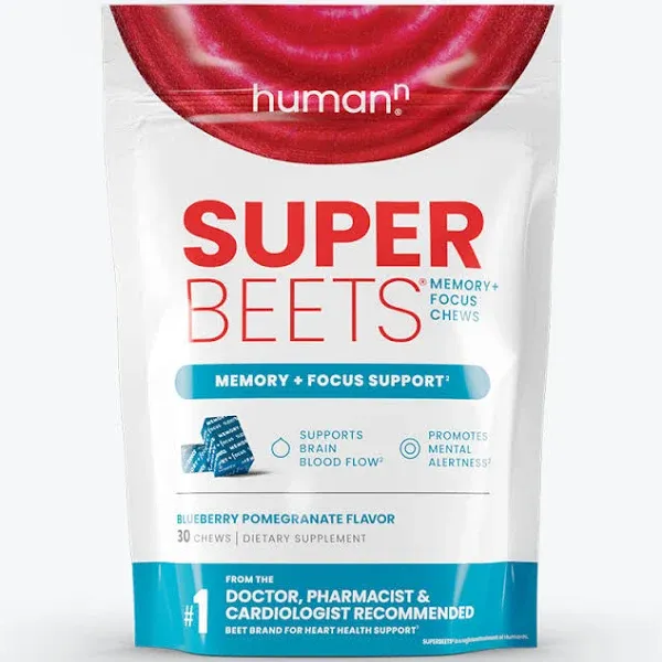 HumanN SuperBeets Memory & Focus Chews