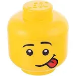 Room Copenhagen- Lego Storage Head - Mini Silly, Holds up to 100 Building Bricks