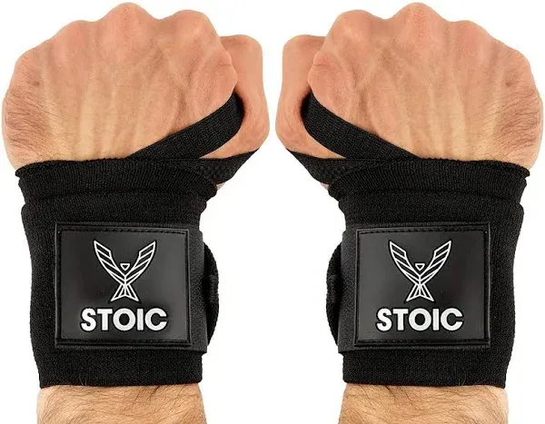 Stoic Wrist Wraps Weightlifting, Powerlifting, Cross Training, Bodybuilding with