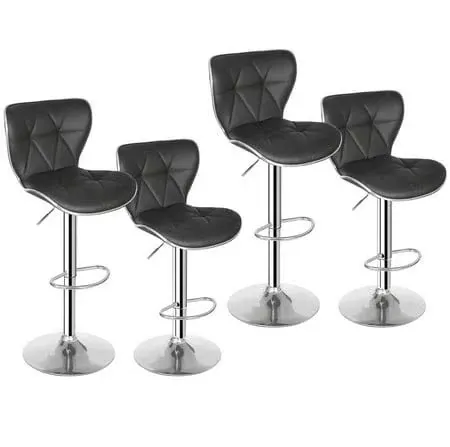 Set of 4 Adjustable Swivel Stools