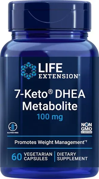 7 KETO D H E A METABOLITE FAT BURNING WEIGHT MANAGEMENT 60 Caps LIFE EXTENSION