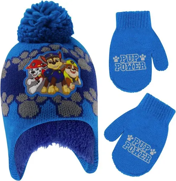 Nickelodeon Toddler Winter Hat Paw Patrol's Marshall, Chase and Rubble