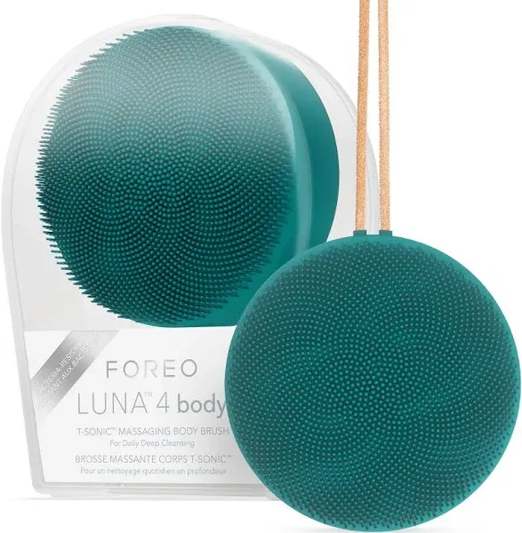 FOREO Luna 4 Body Massaging Body Brush - # Evergreen  1pcs