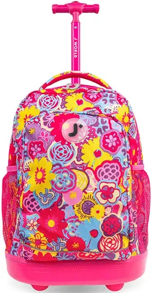 J World Sunny Rolling Backpack