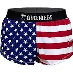 ChicknLegs Women's USA 1.5" Split Shorts L