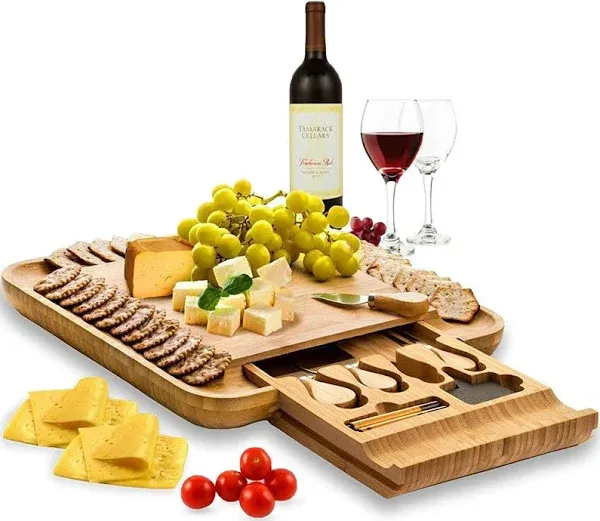 Charcuterie Boards Gift Set Bamboo Cheese Board House Warming Gifts New Home