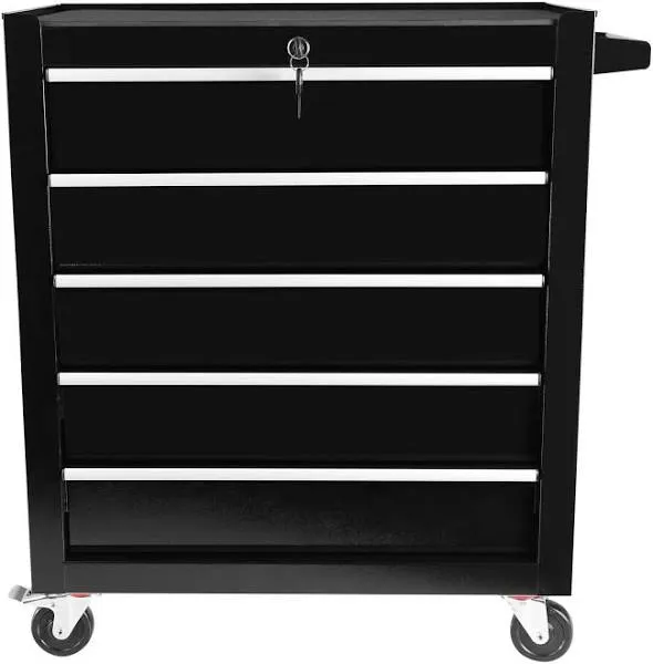 TANKSTORM Tool Chest Heavy Duty Cart Steel Rolling Tool Box 5 Drawer Cart