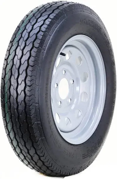 Free Country Trailer Tire Wheel Assembly ST205/75D15 6-Ply C 101L 5 Lug on 4.5" PCD Silver Mod Rim