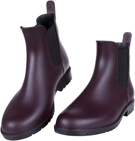 Asgard Women's Ankle Rain Boots Waterproof Chelsea Boots