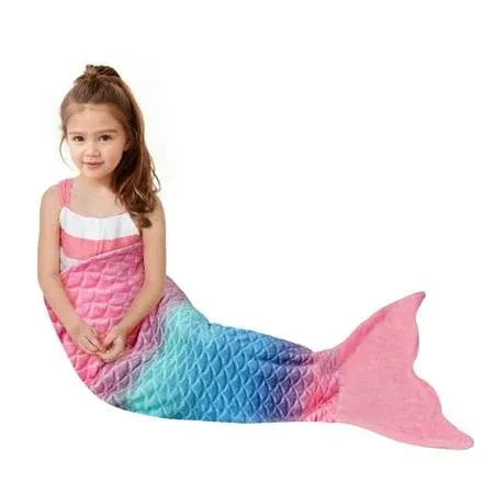 Catalonia Mermaid Tail Super Soft Plush Flannel Sleeping Snuggle Blanket