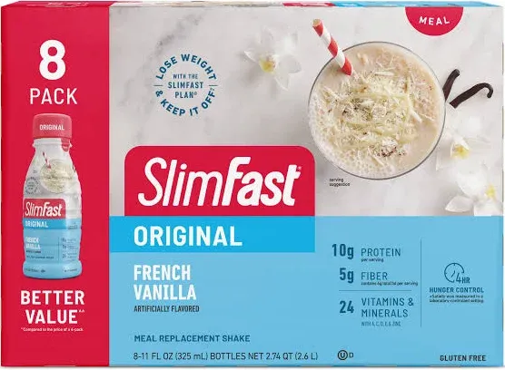 Slimfast Meal Replacement Shake Original 10g Of Ready To Drink Protein For Weight Loss