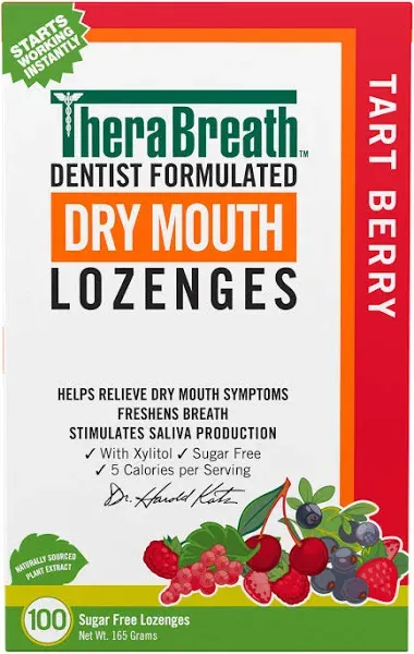 Therabreath Dry Mouth Lozenges with Zinc