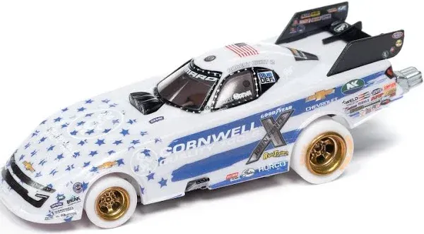 Auto World 4Gear SC405-3 iWHEELS Robert Hight Cornwell Tools 2023 Chevy Camaro Funny Car NHRA Funny Car HO Scale Slot Car