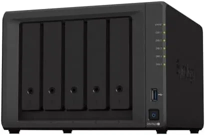 Synology DS1522+ 5-Bay DiskStation NAS (AMD Ryzen R1600 8GB Ram 4xRJ-45 1GbE LAN-Port) 5-Bay 20TB Bundle with 5X 4TB Seagate IronWolf