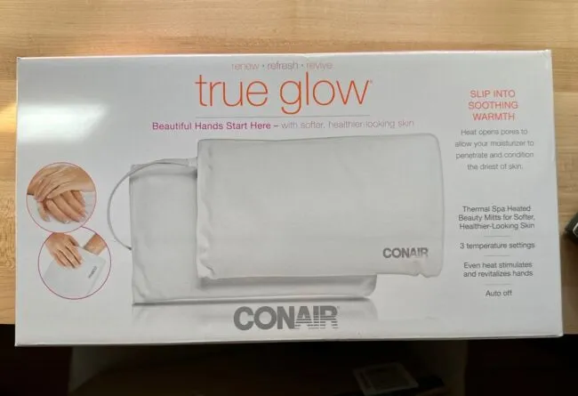 Conair True Glow Heated Hand Therapy Thermal Spa Beauty Mitts Skin Treatment NEW