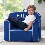 Personalized Kids Club Chair Delta Children Color: Blue/White